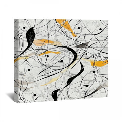 Toile abstraite enveloppée - Décoration murale contemporaine