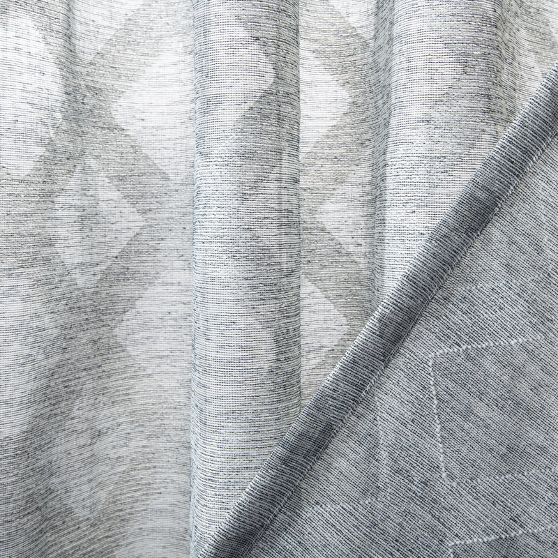Kober Sheer Curtain Single Panel, 52" W x 96" L, Charcoal