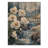 White Peonies And The Glacial Waters II - Peonies Wood Wall Decor - On Natural Pine Wood-487759480
