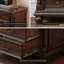 Armoire d'appoint en bois manufacturé noyer foncé