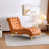 Similicuir orange