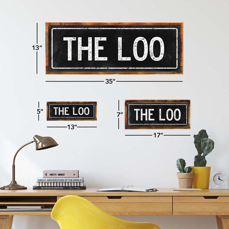 Framed The Loo Sign