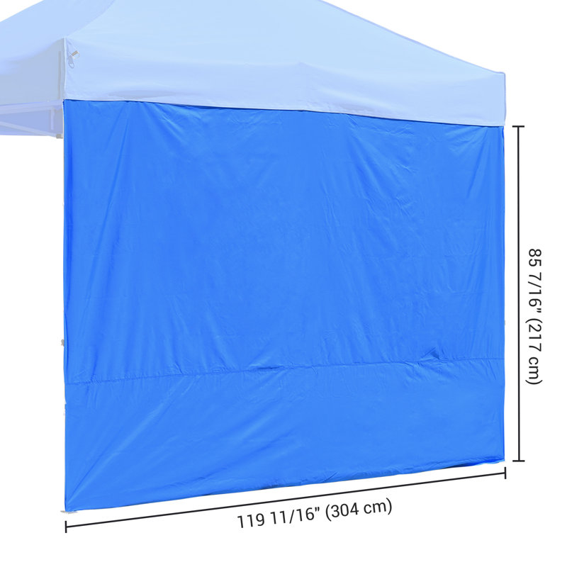 Mur latéral Instahibit, Bleu, H 85,43 po x l 119,69 po x P 0,2 po