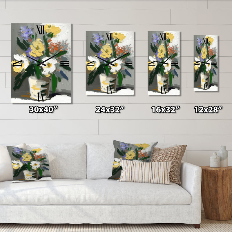 Jerie - Horloges murales florales, Petit