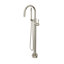 Knurled Single Hole Floor Mount Tub Filler Trim