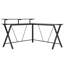 L-Shaped Metal Base Computer Desk