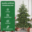 Artificial Hinged Christmas Tree with 150 LEDs 150 cm PVC-1135321805