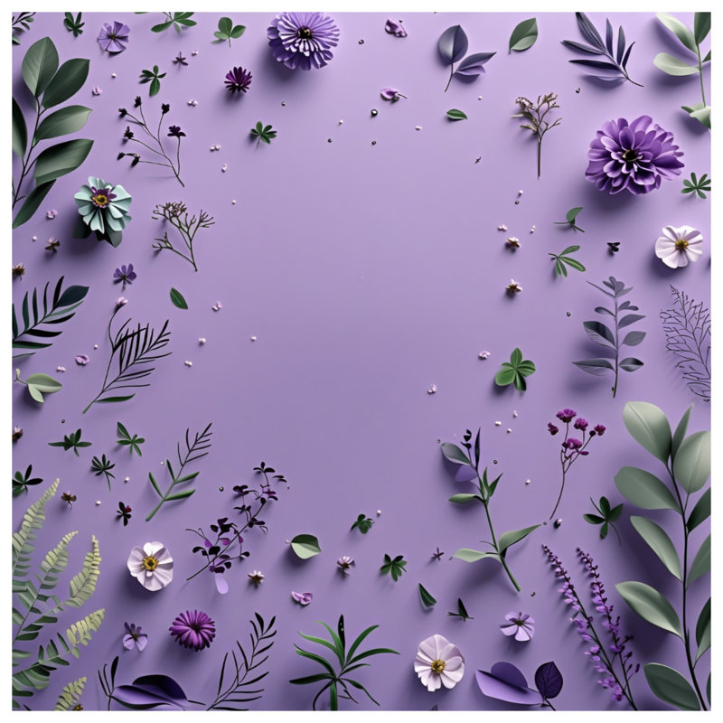Édredon floral mauve Boho, Simple extra long
