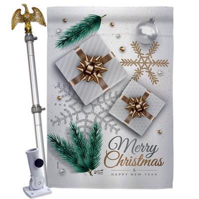 Ensemble de drapeaux 40 x 28 po Christmas Presents