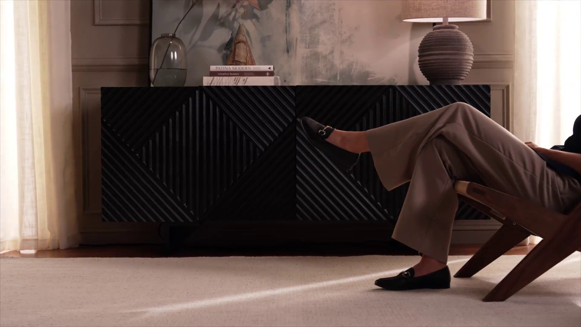 Maja Hand Tufted Wool Abstract Indoor Rug