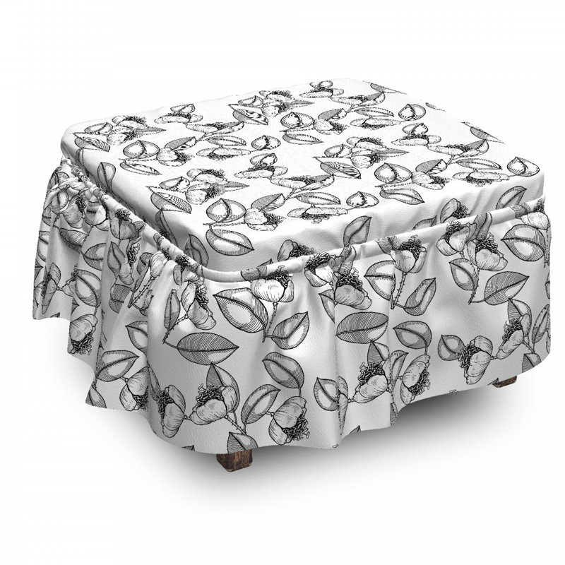 Box Cushion Ottoman Slipcover
