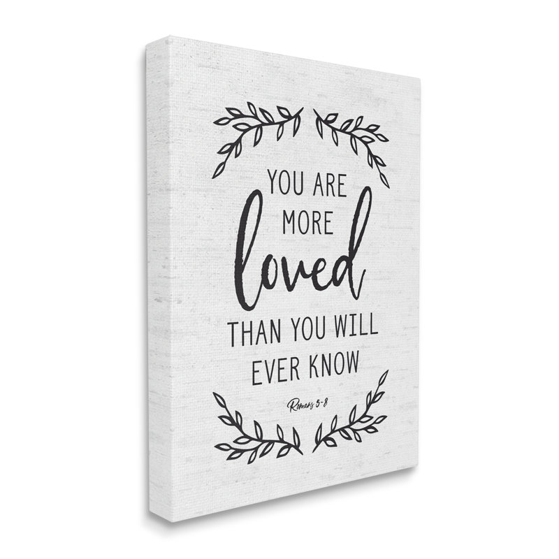 «You are Lived» par Lettrage et doublure - impression sur toile tendue, H 20 po x l 16 po x P 1,5 po