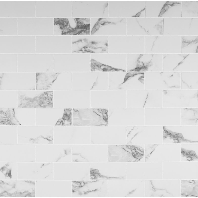 Astoria Lucio 2 in. x 4 in. Polished Porcelain Mosaic Floor and Wall Tile