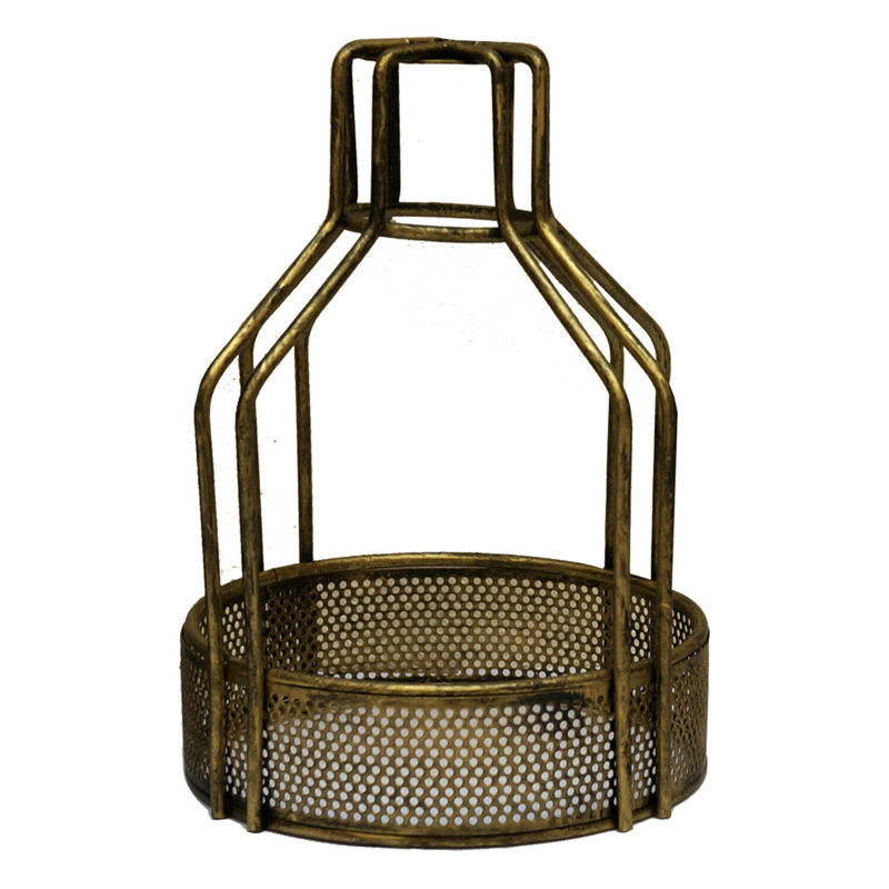24cm H Metal Novelty Lamp Shade ( Uno ), Brushed Brass