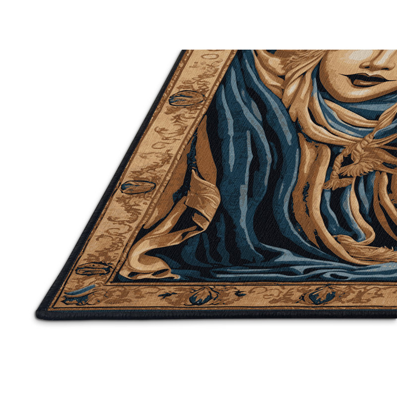 Tapis brun français lavable à la machine, Tapis de couloir 2 pi x 4 pi