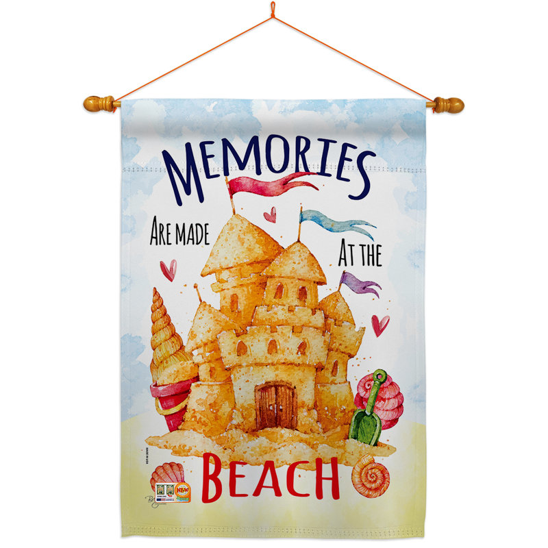 Double Sided 40'' H x 28'' W Polyester Flag Set