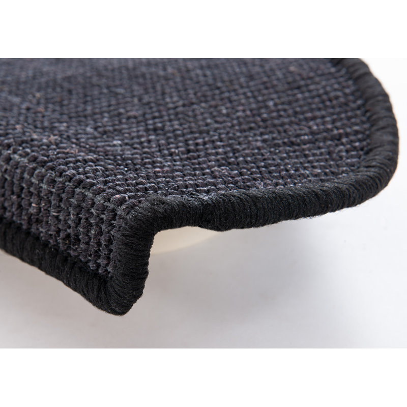 Tapis d'escalier noir Amouri, 13 pièces incluses