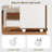 3 Drawer Mobile File Cabinet with 360° Lockable Wheels and Tempered Glass Top, Under-Desk Printer Stand for Home, Office, Fits Letter/A4-1480863910