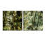 Assaf - ensemble de 2 art mural en verre acrylique bord de mer tropical-103927483