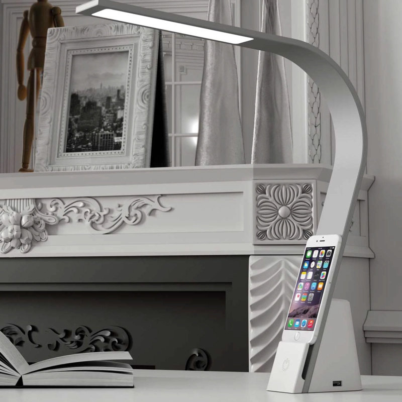 Lampe de travail Lux Brooklyn Aura, Argent argent