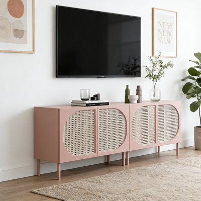 Simple and Creative Pink TV Cabinet