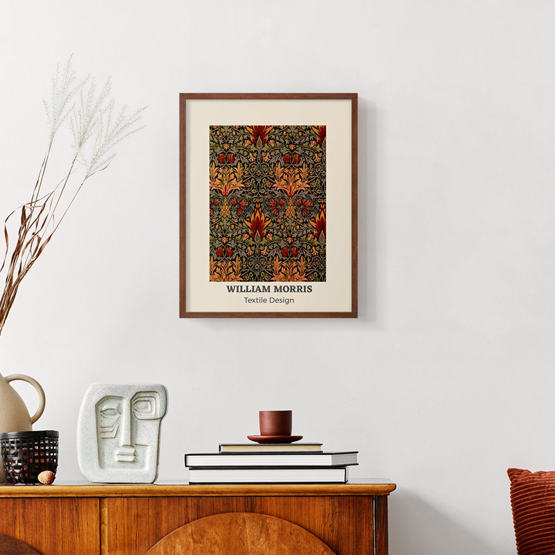 William Morris Framed Print CXIII, Natural, 14" H x 11" W