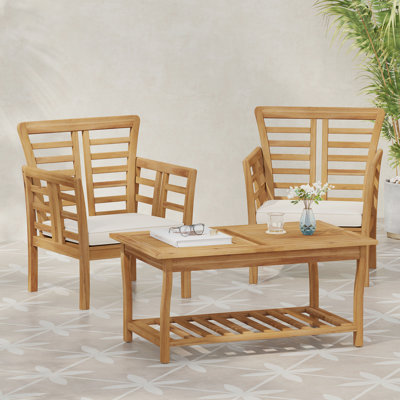 2 chaises club + table