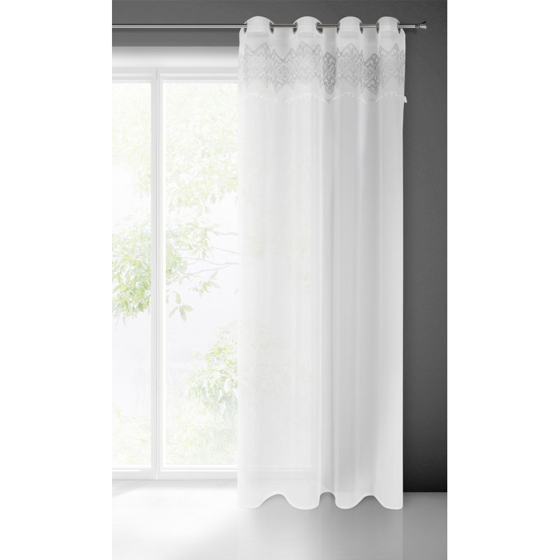 Katravia Sheer Curtain Single Panel