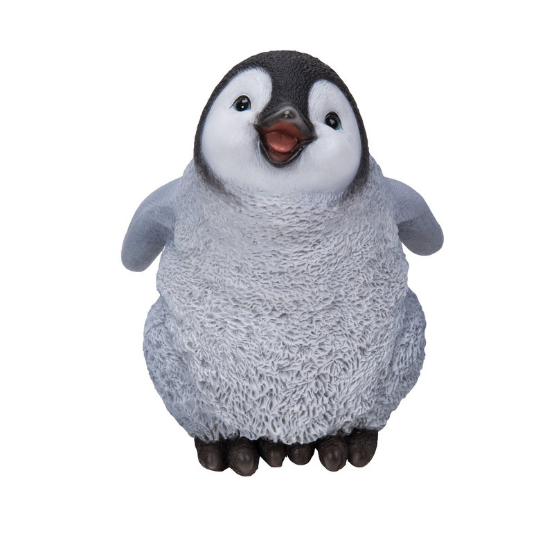 Statue pingouin de bébé rire