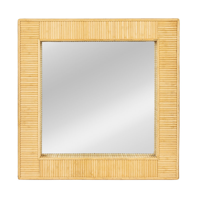 Miroir mural Bamboo, Naturel