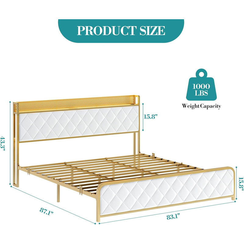King Metal Bed