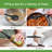 Tovolo Flex-Core All-Silicone Spatula Set of 5 for Cooking and Baking, Black-95275004