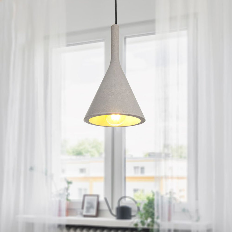 Sohn 1 - Light Cone Pendant, Stone Grey, Black