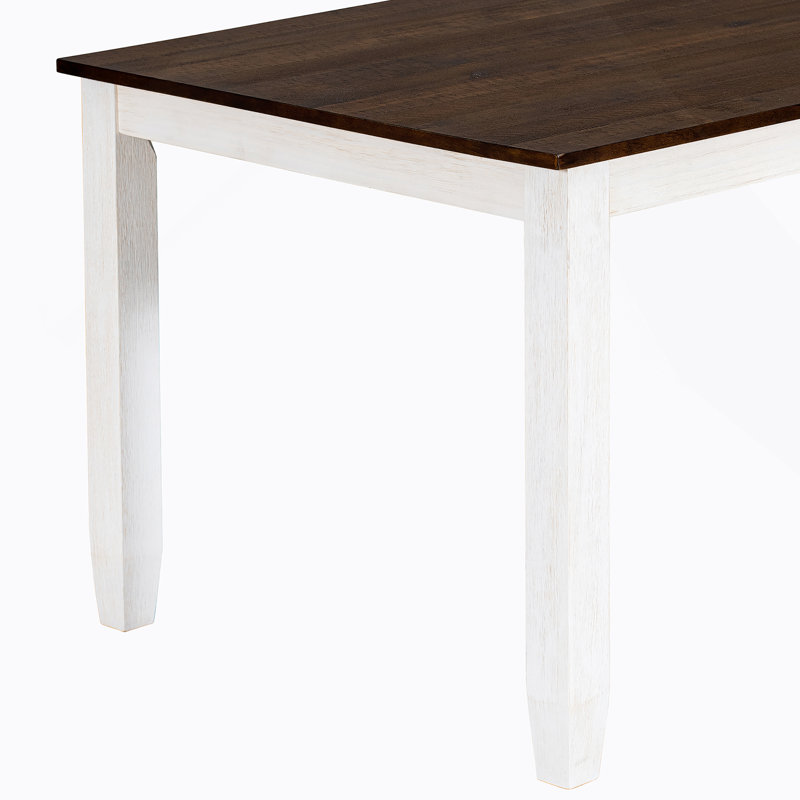 Ensemble de table de salle à manger 6 pièces avec 4 chaises et un banc