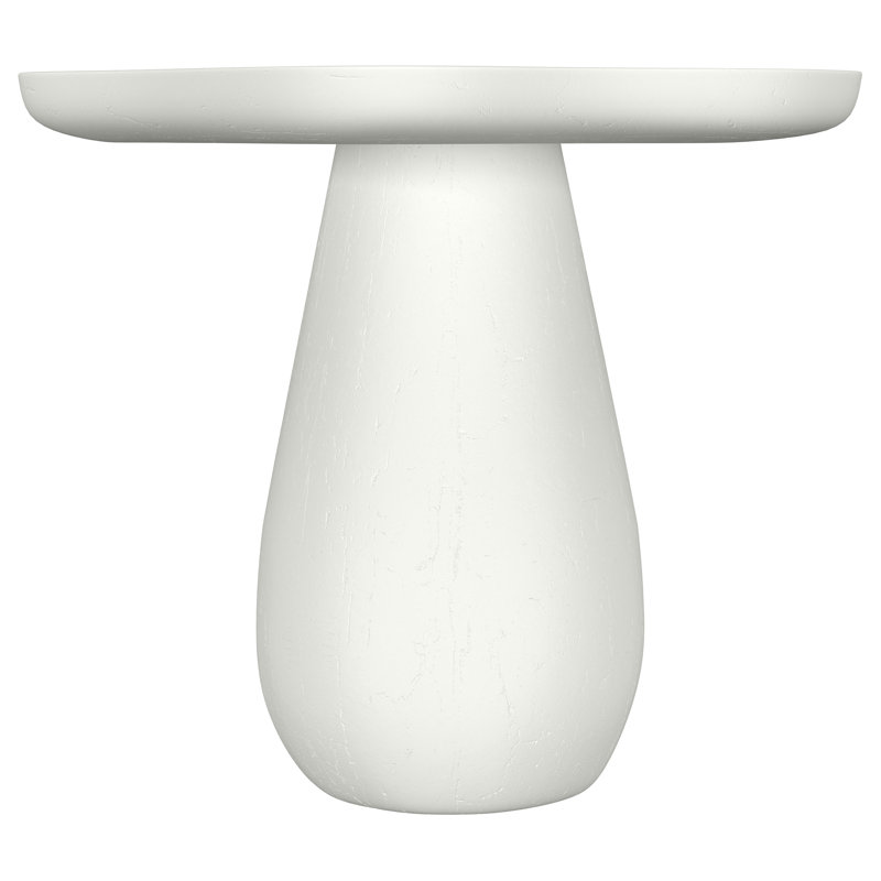Table d'appoint avec plateau en forme de nuage blanc cassé 17 po Perth, H 16 po x l 16,75 po x P 15,75 po