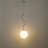 S-Curve Globe Pendant with White Jade Glass-1430504426