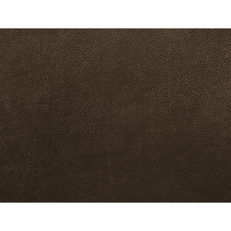 Fauteuil inclinable luxueux en cuir gélifié brun avec mécanisme confortable et inclinable - 3 sièges et coussins d'accoudoirs