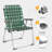 Green Aluminum Folding Beach Chair(Set Of 2)