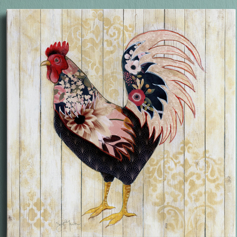 " Pecking Order II ", 10" H x 10" W x 1.5" D