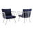 Riverside Outdoor Patio Aluminum Armchair-377258409