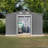 Storage Shed, 10X8 FT Outdoor Storage Shed,  Metal Foundation & Lockable Doors, Tool Shed For Garden, Patio, Backyard, Lawn, Grey