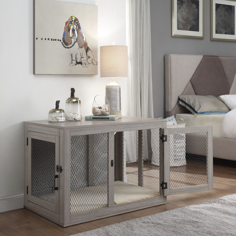 Modern Wood Furniture Pet Crate