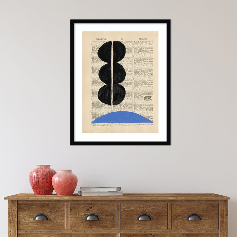 Modern Definition II by W. Stramel, Black Framed Paper, 21.38" H x 17.38" W x 0.88" D