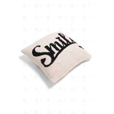 Phrase Luxury Soft Cushion Cover - SMILE