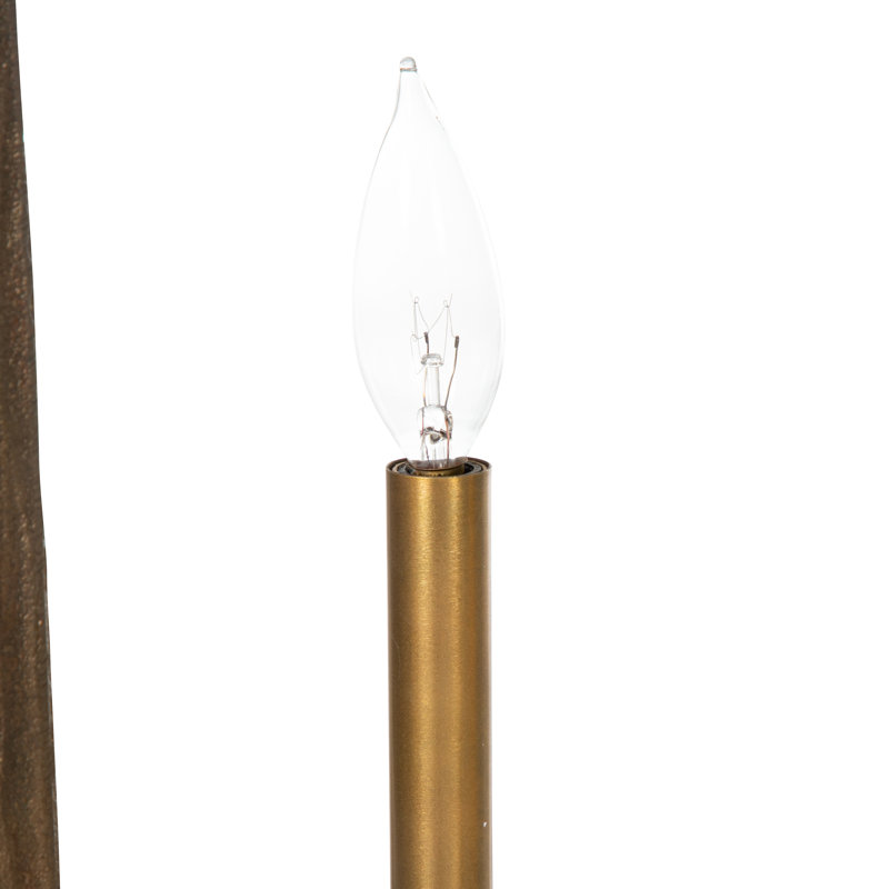 Leo 5 - Light Aged Blonde Brass Unique Chandelier