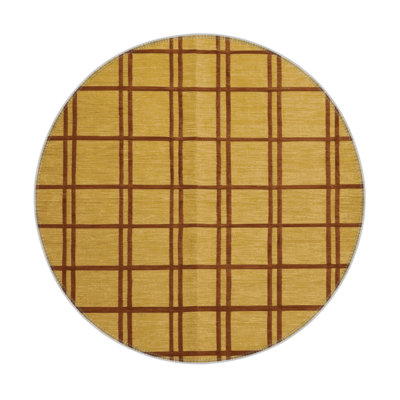 Tapis brun intérieur et extérieur Trellis