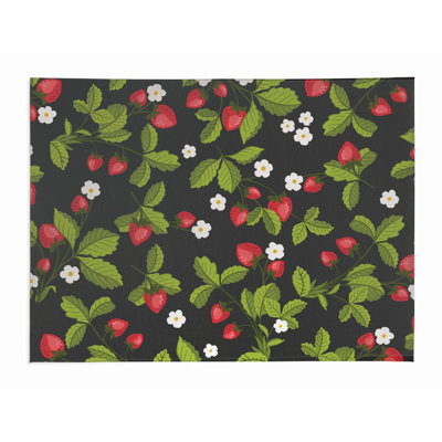 Strawberries Outdoor Rug