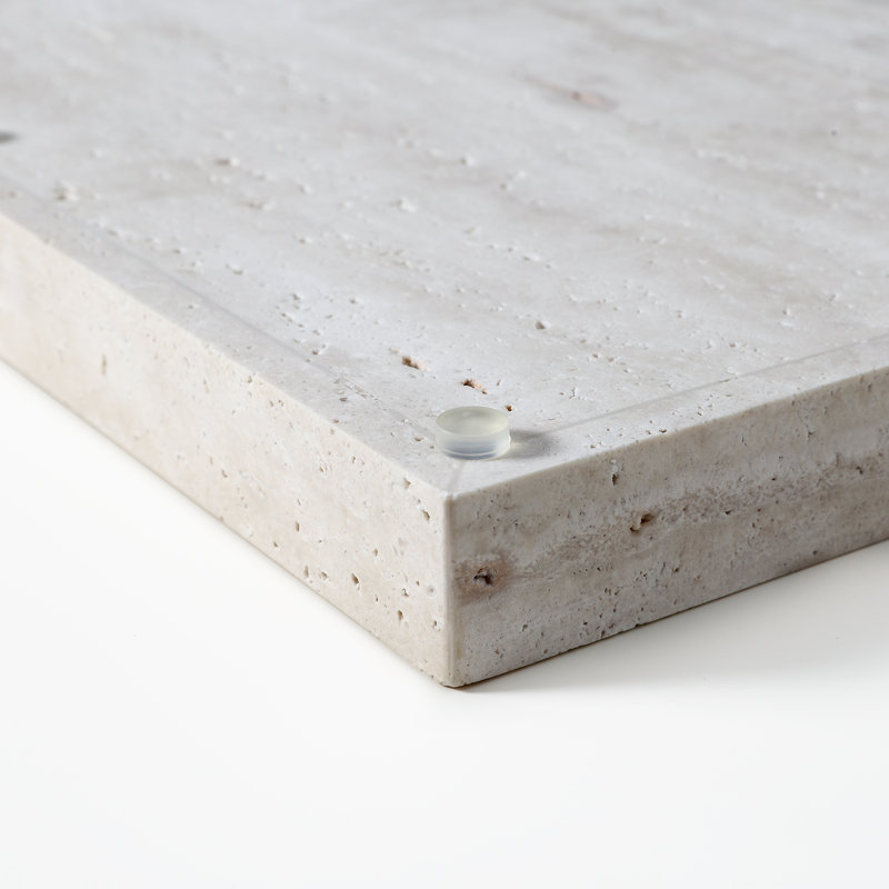 Natural Travertine Rectangular Tray 15" x 10" x 1.2"