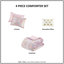 Ensemble d'édredon à imprimé métallique avec coussin décoratif double / grand