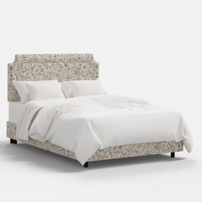 Hampton Bed In Aviary Black & Cream, King, Aviary Black & Cream
